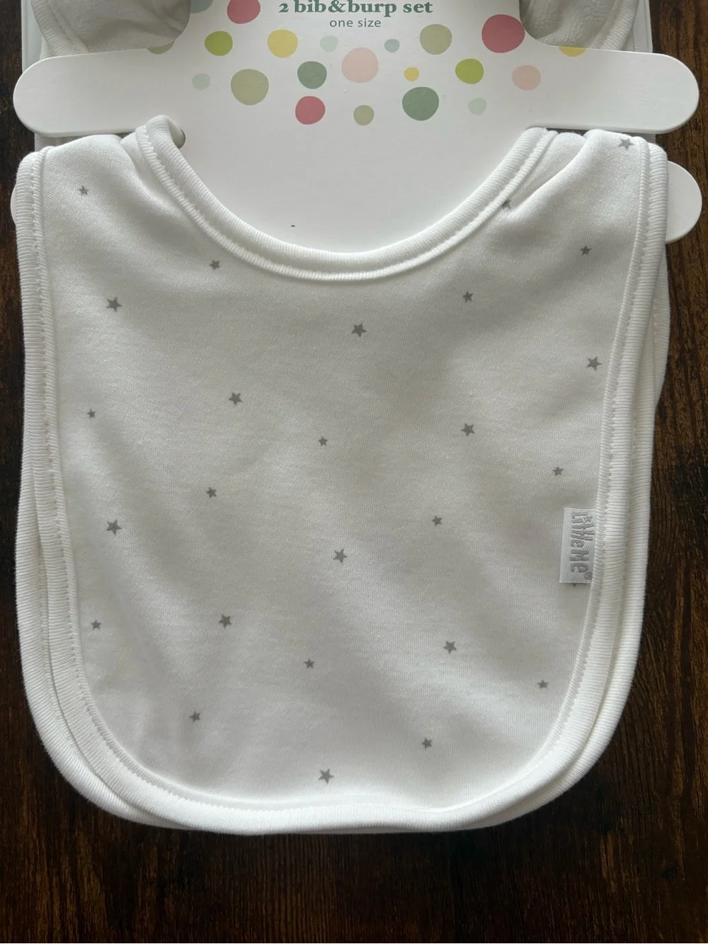 Little Me Baby Bib & Burp Cloth Set Infant Unisex Welcome to the World Gift Set
